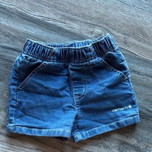 Carhartt Kids Dark Blue Denim Shorts
